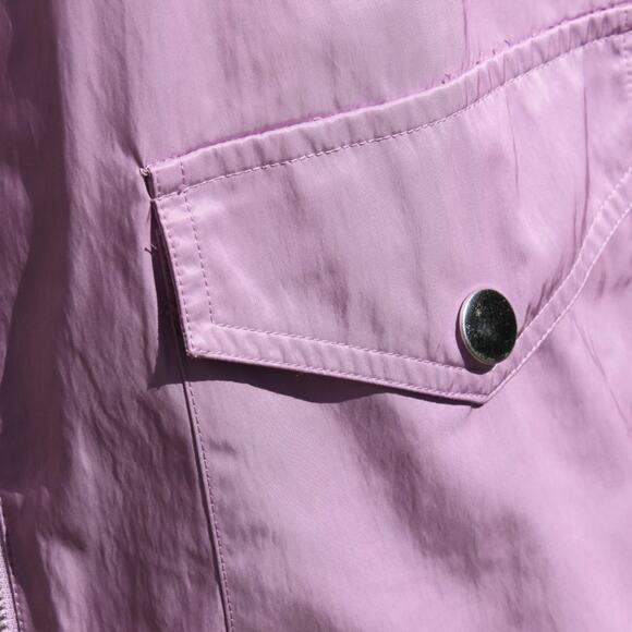 Chico's Zenergy Women's Jacket Lightweight Windbreaker Purple Size 12-14 - Picture 14 of 16